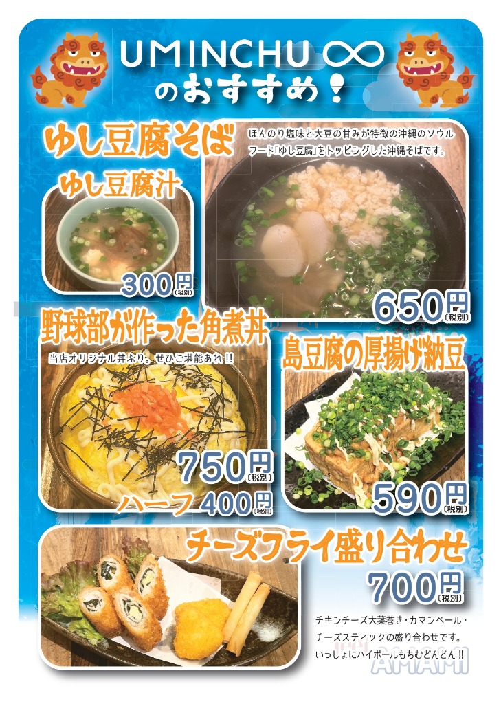 五種のおすすめチラシ